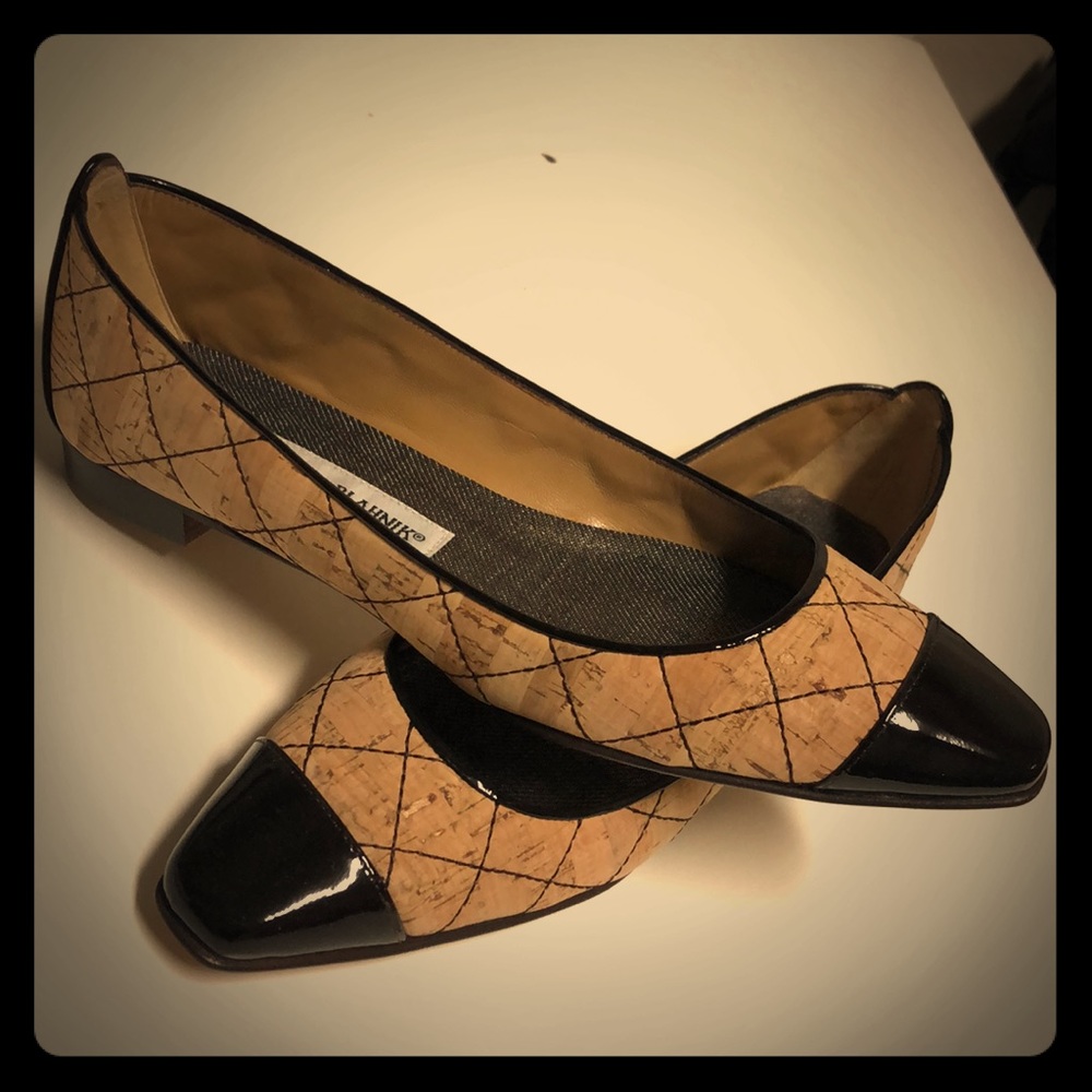 Manolo Blahnik Cork Flats